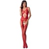 Passion BS057 Red Fishnet Bodystocking One Size