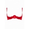 Afbeelding van Christine - Kanten Kwart Cups BH Marzia - Rood