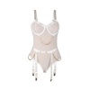 Subblime Body with Chains & Garter Belt White S/M