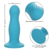 CalExotics Wave Rider Swell Anal Plug Blue