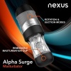 Afbeelding van Nexus – Alpha Surge Masturbator met Rotatie & Zuigfunctie – Zwart