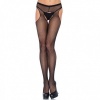 Leg Avenue Fishnet Suspender Pantyhose Black