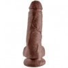 King Cock 8 Brown Balls 20.3 CM
