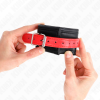 Kink Wrist Restraints, Black with Red Belt