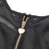 Subblime Heart Zipper Leather Dress Black L/XL