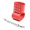 Ohmama Fetish Red Handcuffs Snap Closure