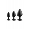 Afbeelding van Blush - Luxe Bling Plugs Trainingskit Zwart met Rode Edelstenen