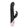 Afbeelding van Rosy Gold - Rabbit Vibrator Met Stootfunctie - Zwart