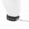 Pvc Leather Necklace With Belt 105 CM Rhinestone Rivet 41.5 X 4 CM