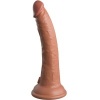 King Cock Elite Silicone Dildo 17.8 CM Caramel