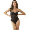 Subblime Black Chain Suspenders Bodysuit S/M