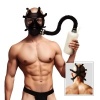 Afbeelding van XR Brands - Inhaler Gas Masker Met Fles - Zwart & Wit