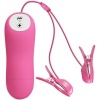 Romantic Wave clamps With Vibration And Fuchsia Electroshock