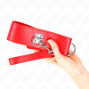 Necklace With Belt 65 CM With Wide Red Strap Adjustable 33.5-41 CM X 5