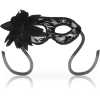 Ohmama Lace Flower Eye Mask Black