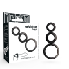 Addicted Toys Penis Ring Set Smoked