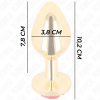Kink Gold Rose Red Anal Plug Large