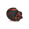 Afbeelding van BLOOMGASM - Black Kiss Rimmende Roos Vibrator - Rood/Zwart