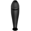 Silicone Anal Plug Penis Form And 12 Vibration Modes Black