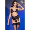 Chilirose CR 4728 Lingerie Set Black M