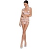 Passion Woman Bs089 White Bodystocking One Size
