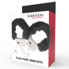 Darkness Black Lined Metal Handcuffs