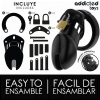 Addicted Toys Locked Obsidian Hold Penis Cage Size M