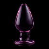 Model 3 Anal Plug Borosilicate Glass Pink 11 cm -o- 5 cm