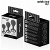 Addicted Toys Set of 3 Anal Plug Silicone Jewel