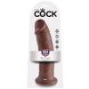 King Cock Realistic Dildo, 25.4 cm, Brown