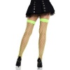 LEG AVENUE Wide Fishnet Tights Neon Green