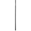 All Black 8-10mm Rippled Silicone Urethral Probe 24cm