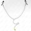 KINK - Chain Nipple Clamps With Horn Pendant 30 Cm