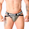 Macho MX27GR Gray Beige Leather Jock XL