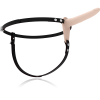 Fetish Submissive Harness Vibrator Flesh 15CM