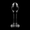 Model 2 Anal Plug Borosilicate Glass Clear 11 cm -o- 3.5 cm