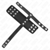 Kink Leather Penis Cage Ring With Adjustable Coated Ball Divider Strap
