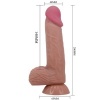 Pretty Love Sliding Skin Dildo Brown 20.6 CM