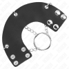 Kink Penis Ring 4 CM Chain 7 CM Metal With Leather Belt