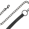 Darkness Black Leather Collar Cuffs Set