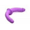 Afbeelding van Strap U - Dubbele Dildo Met Harnas - Paars