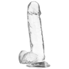 X Ray Clear Dildo With Balls 20 CM