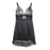 Subblime Babydoll Floral Print Chest Black S/M