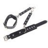 SUBBLIME 953690 Handcuffs with Bondage Belt Black One Size