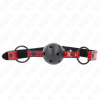 Kink Shiny Leatherette Ball Gag, 4.5cm, 63.5x2cm