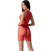 Passion BS097 Bodystocking Red One Size