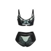 Subblime Green Lace Mesh Push-up Bra Set L/XL