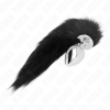 Kink Anal Plug L 10x4cm Synthetic Tail 40cm Black