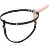 Fetish Submissive Harness Vibrator Flesh 15CM