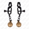 KINK - Bell Jaw Style Nipple Clamps Black 7 Cm